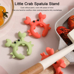 Utensil Rest Crab Shaped Silicone Utensil Rest Countertop Ladle Holder Anti-Overflow Stove Top Spatula Holder Kitchen Gadget