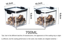 Sealed Jars Kitchen GraAirtight Kitchen Storage Jars Set – Large Plastic Food Storage Containers for Grains, Rice & Seasoningsin Storage Organizer Large Tank Plastic Moisture-proof Storage Box Household Seasoning Jars Set 2030