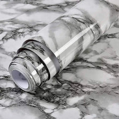 55cm Marble Self-Adhesive Wallpaper – Waterproof PVC Contact Paper for Kitchen, Cabinets & Home Decor
