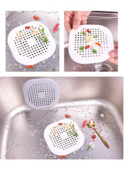 Silicone Sink Strainer Hair Catcher – Shower & Kitchen Drain Filter Plug
