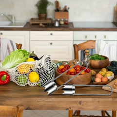 Stainless Steel Corers Portable Core Remover Fruit and Vegetable Core Extractor Kitchen Tools for Pitting Chili Peppers Melons