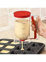 Pancake Batter Dispenser With Handle, Pancake Batter Dispenser, Pancake Batter Dispenser, Pancake Batter Dispenser, Pancake Baking Tray Mixing Dispenser, Perfect For Pancakes, Cupcakes, Waffles, Muffin Batter, Cakes, Cupcake