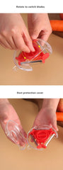 1/3PCS 3in1 Magic Trio Peeler Set Slicer Shredder Peeler Julienne Cutter Multi Peel Blade Zesters Grater Kitchen Tool Accessorie