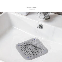 Silicone Sink Strainer Hair Catcher – Shower & Kitchen Drain Filter Plug