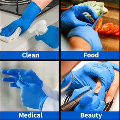 Nitrile Gloves Disposable Black 100PCS,Heavy Duty Work Gloves for Kitchen,Cleaning,Workshop-A Practical Valentine's DayEssential