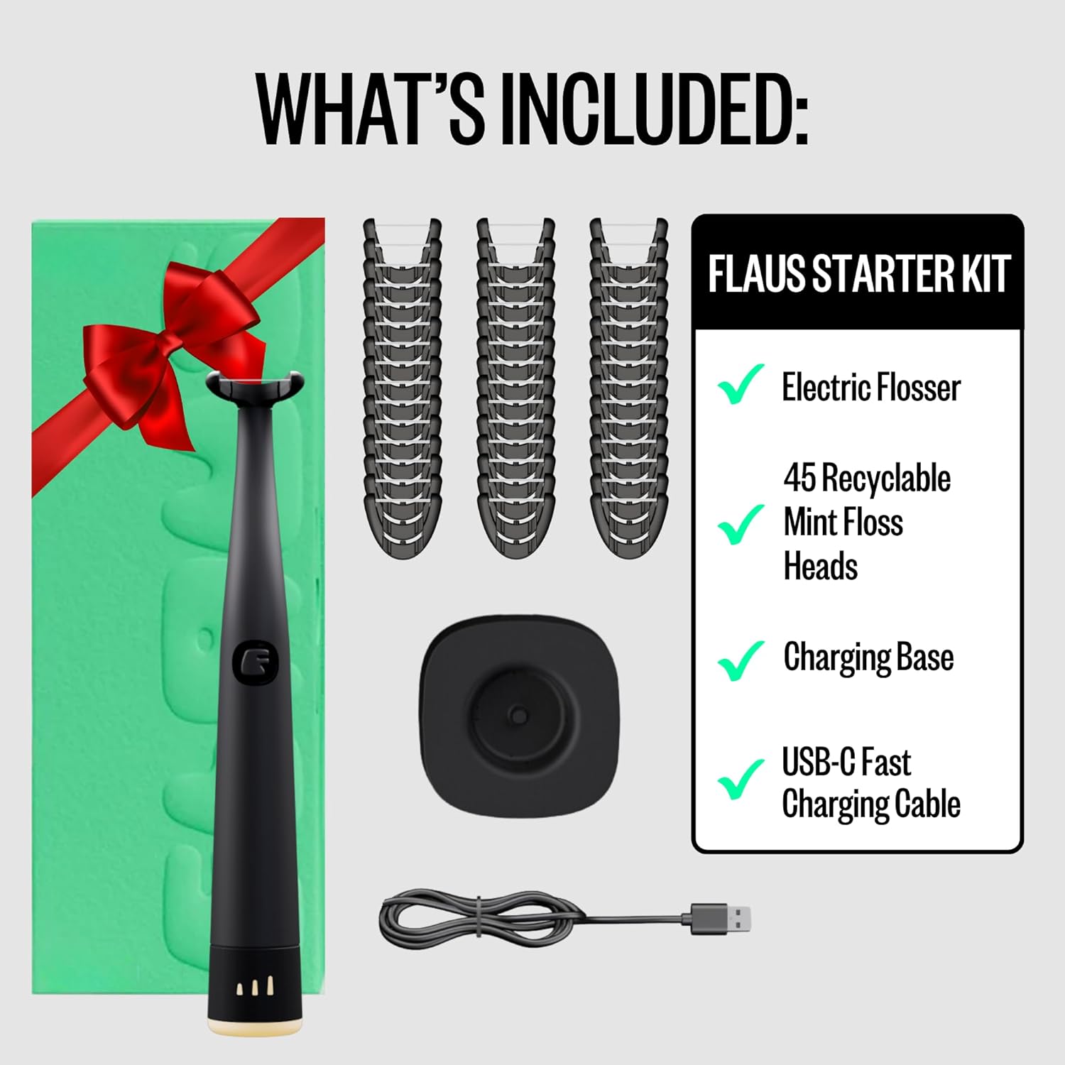 Electric Sonic Flosser Starter Kit – Gentle Plaque Removal