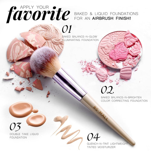 18-Piece Makeup Brush Set with Synthetic Bristles and Case