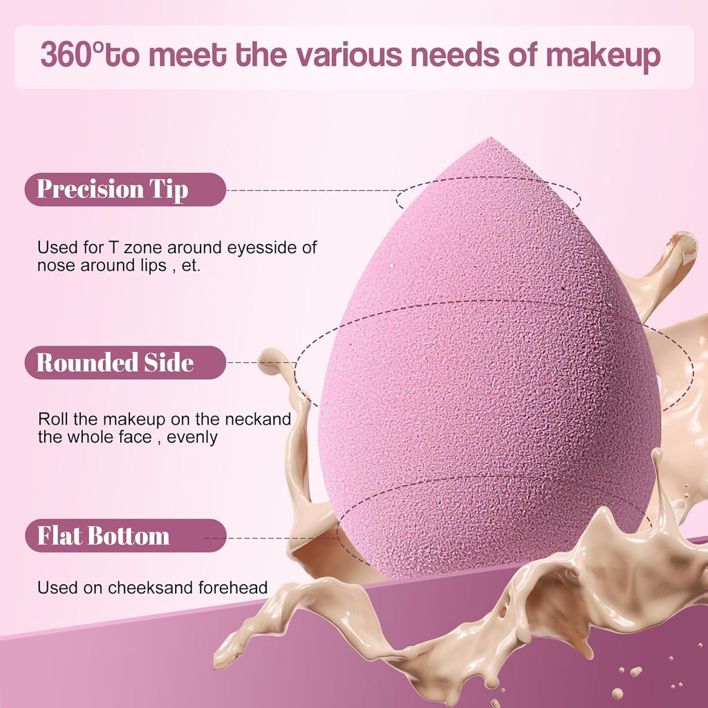Triangle Makeup Sponge Set – 14-Piece Blending Kit