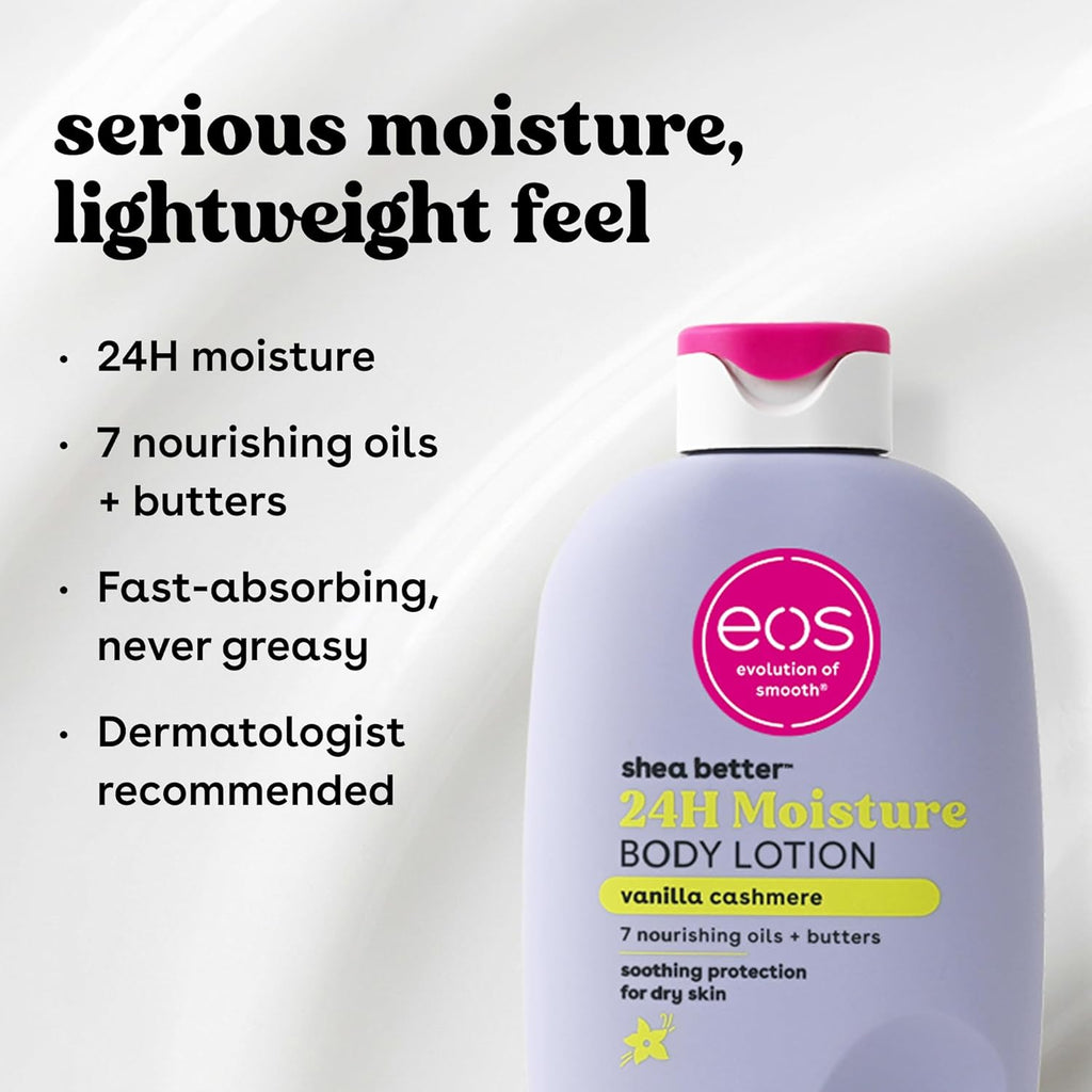 Vanilla Cashmere Shea Body Lotion – 24-Hour Hydration