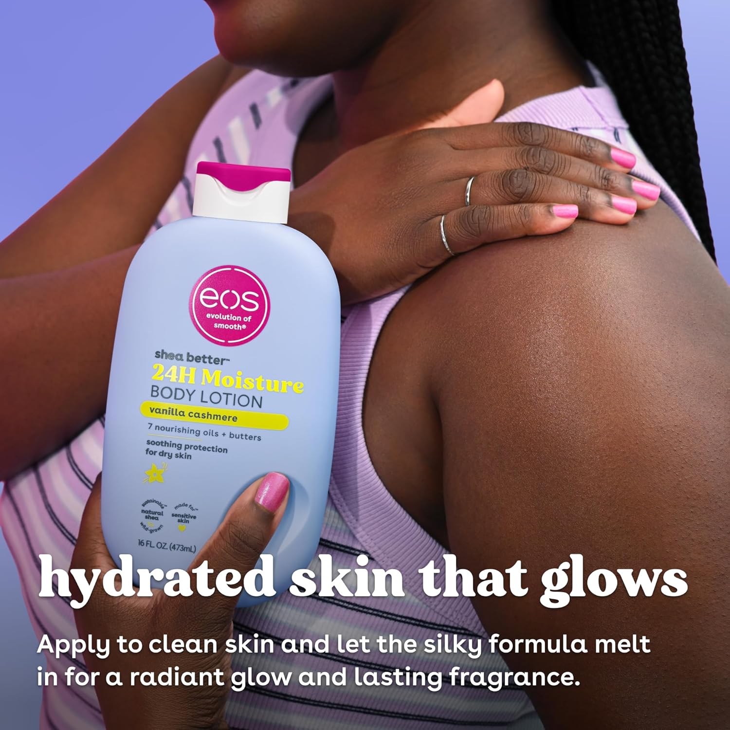 Vanilla Cashmere Shea Body Lotion – 24-Hour Hydration