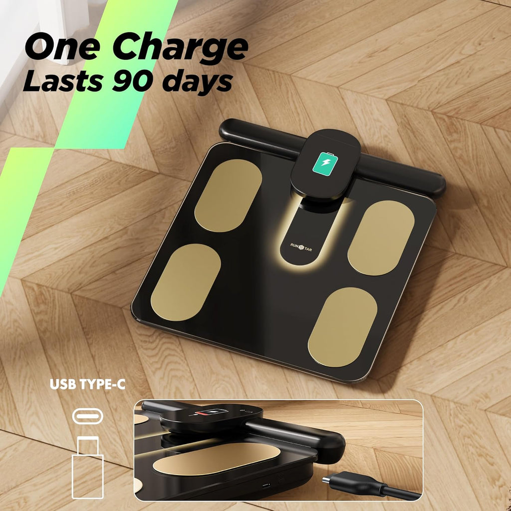 Smart Body Composition Scale with 8 Electrodes & TFT Display