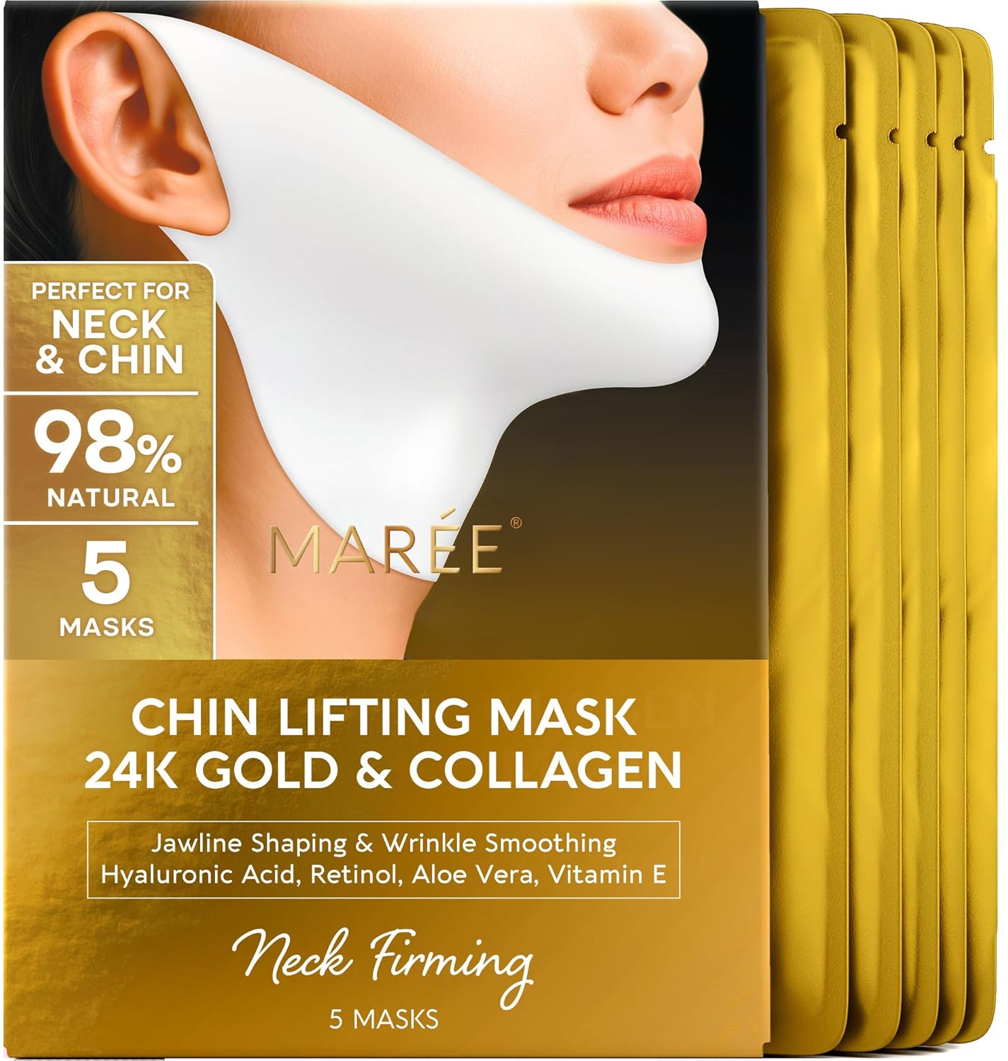 V Line Lifting Hydrogel Mask – Jawline & Neck Firming Care