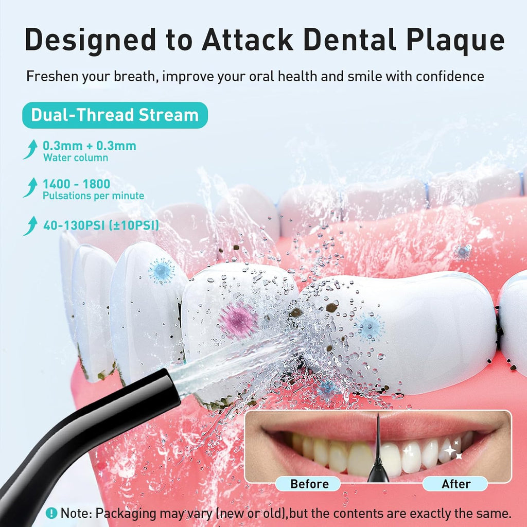 Cordless Water Dental Flosser – 300 ml Rechargeable Oral Irrigator