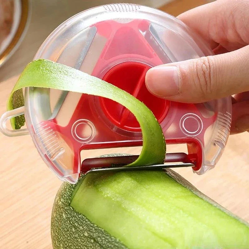 1/3PCS 3in1 Magic Trio Peeler Set Slicer Shredder Peeler Julienne Cutter Multi Peel Blade Zesters Grater Kitchen Tool Accessorie