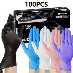Nitrile Gloves Disposable Black 100PCS,Heavy Duty Work Gloves for Kitchen,Cleaning,Workshop-A Practical Valentine's DayEssential