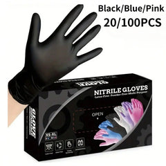 Nitrile Gloves Disposable Black 100PCS,Heavy Duty Work Gloves for Kitchen,Cleaning,Workshop-A Practical Valentine's DayEssential