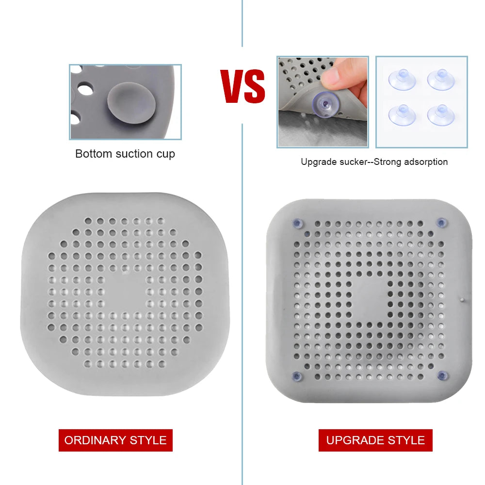 Silicone Sink Strainer Hair Catcher – Shower & Kitchen Drain Filter Plug