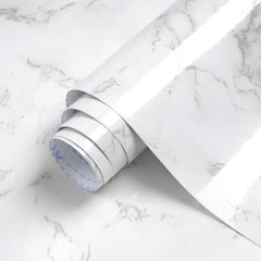55cm Marble Self-Adhesive Wallpaper – Waterproof PVC Contact Paper for Kitchen, Cabinets & Home Decor