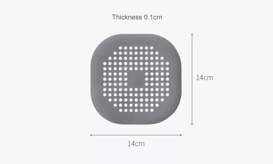 Silicone Sink Strainer Hair Catcher – Shower & Kitchen Drain Filter Plug