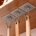 Ultra Hold Transparent Wall Hooks – 10PCS