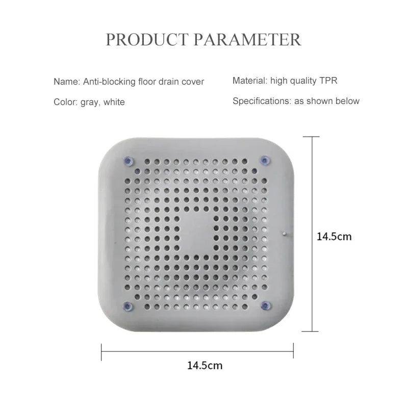 Silicone Sink Strainer Hair Catcher – Shower & Kitchen Drain Filter Plug