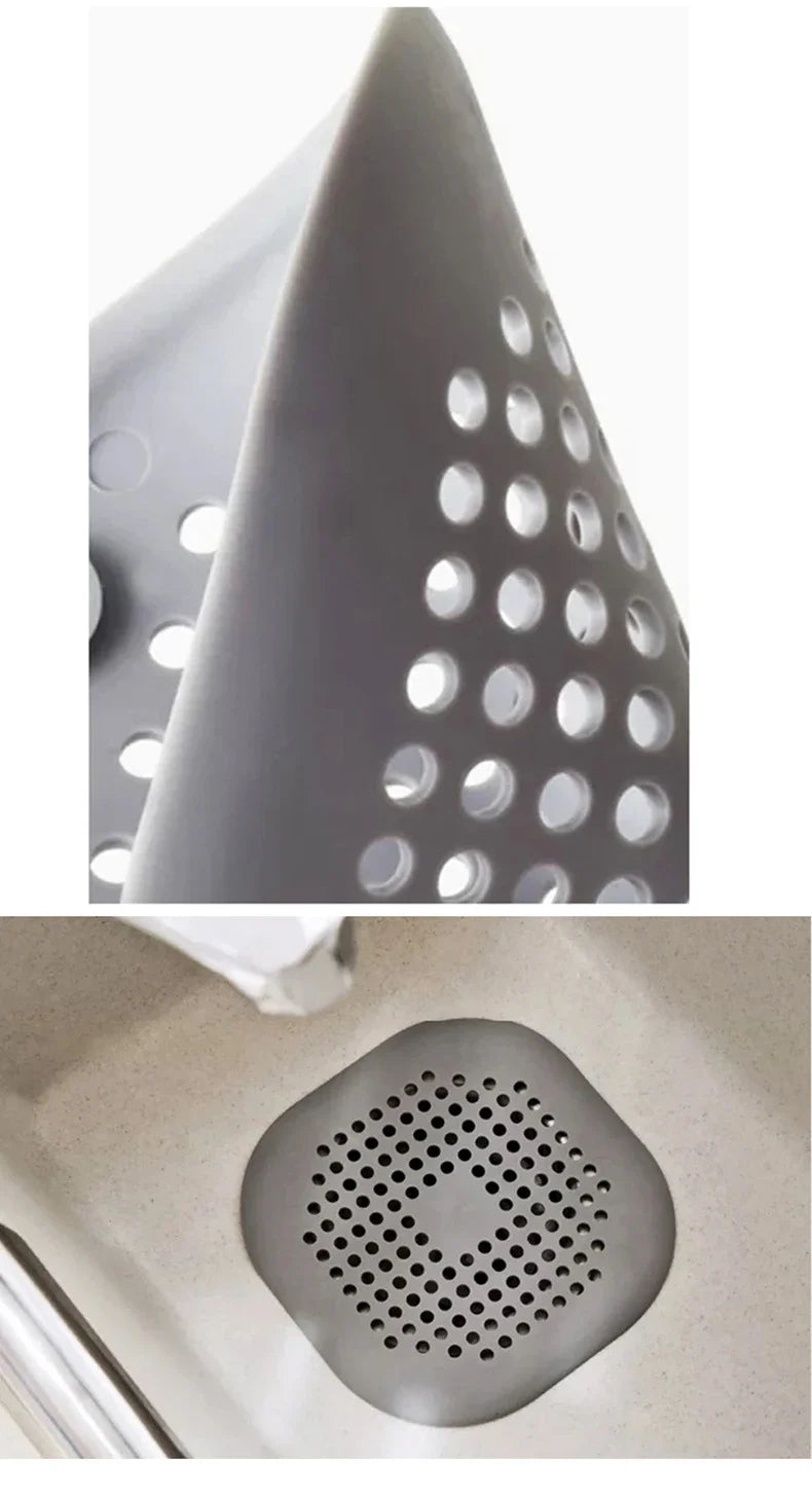 Silicone Sink Strainer Hair Catcher – Shower & Kitchen Drain Filter Plug