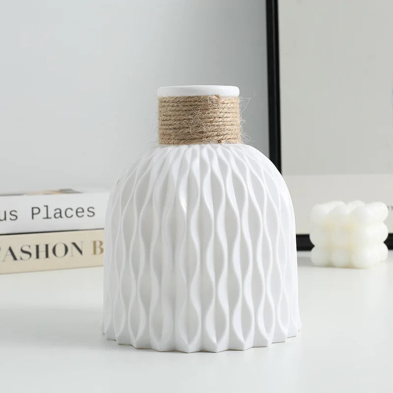 Plastic Water Ripple Design Vase