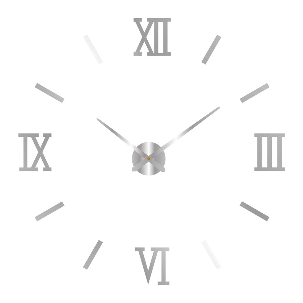 Large round Mirror Wall Clock DIY Self Adhesive Wall Clock