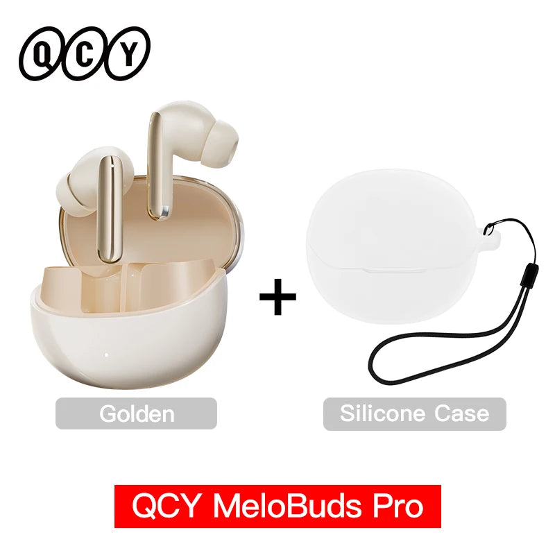 QCY MeloBuds Pro – Premium Noise Cancelling Earbuds | Hi-Res LDAC Audio | 34H Battery Life