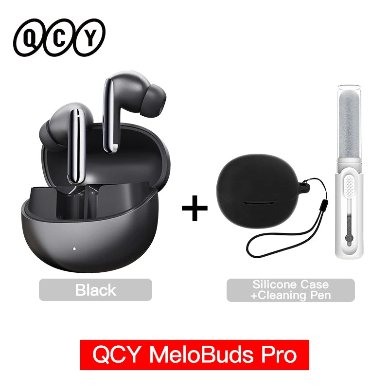 QCY MeloBuds Pro – Premium Noise Cancelling Earbuds | Hi-Res LDAC Audio | 34H Battery Life