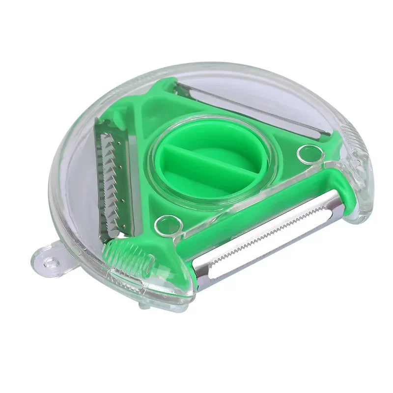 1/3PCS 3in1 Magic Trio Peeler Set Slicer Shredder Peeler Julienne Cutter Multi Peel Blade Zesters Grater Kitchen Tool Accessorie
