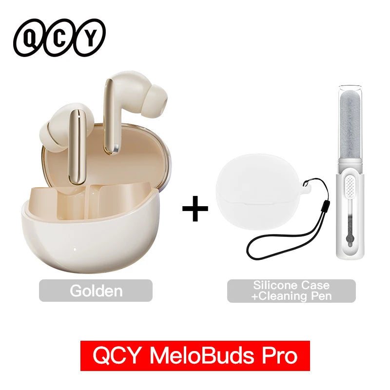 QCY MeloBuds Pro – Premium Noise Cancelling Earbuds | Hi-Res LDAC Audio | 34H Battery Life