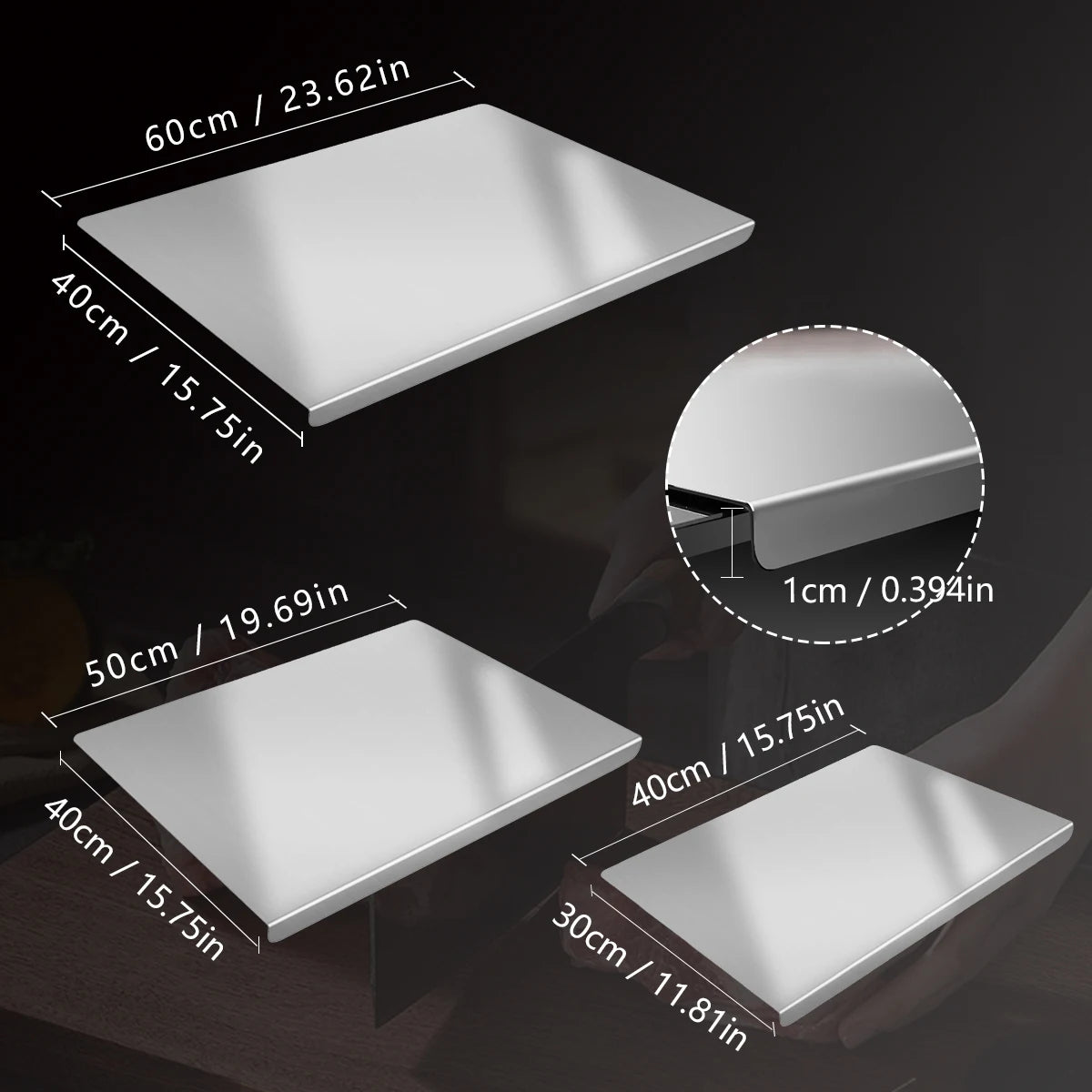 304 Stainless Steel Cutting Board – Kitchen Butcher Block