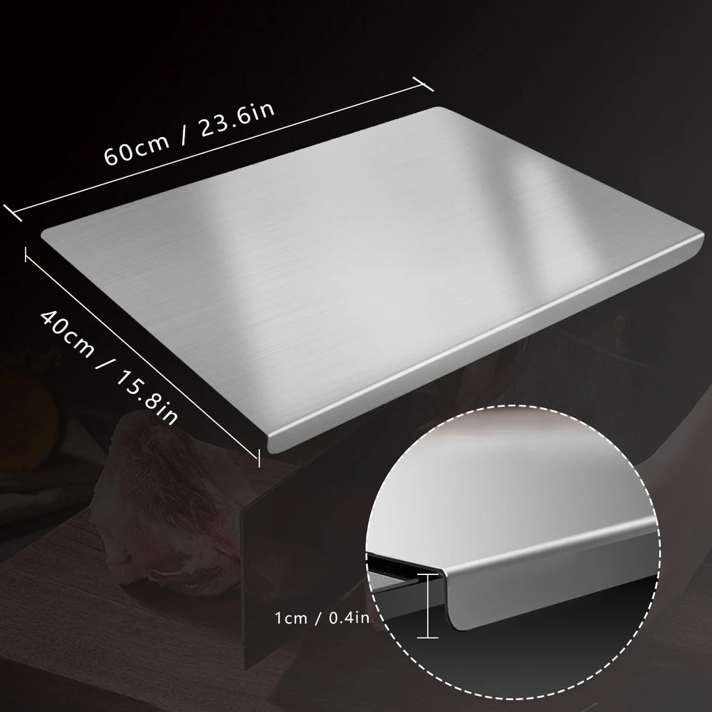 304 Stainless Steel Cutting Board – Kitchen Butcher Block