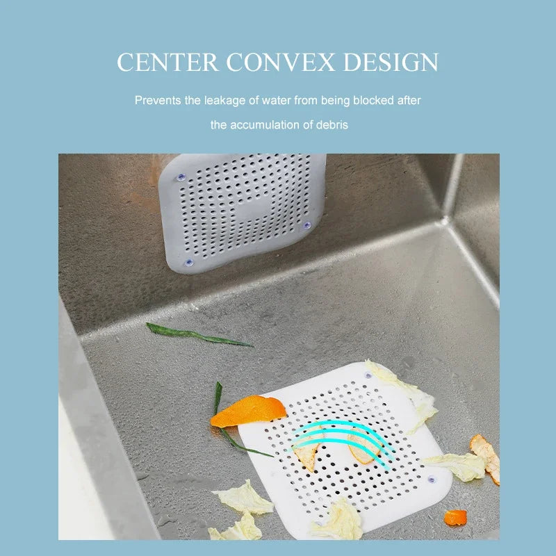 Silicone Sink Strainer Hair Catcher – Shower & Kitchen Drain Filter Plug