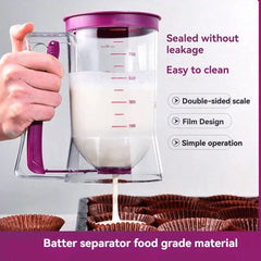 Pancake Batter Dispenser With Handle, Pancake Batter Dispenser, Pancake Batter Dispenser, Pancake Batter Dispenser, Pancake Baking Tray Mixing Dispenser, Perfect For Pancakes, Cupcakes, Waffles, Muffin Batter, Cakes, Cupcake