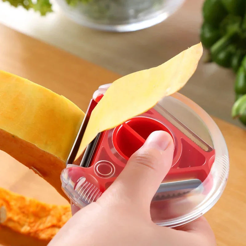 1/3PCS 3in1 Magic Trio Peeler Set Slicer Shredder Peeler Julienne Cutter Multi Peel Blade Zesters Grater Kitchen Tool Accessorie
