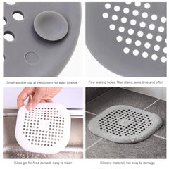 Silicone Sink Strainer Hair Catcher – Shower & Kitchen Drain Filter Plug