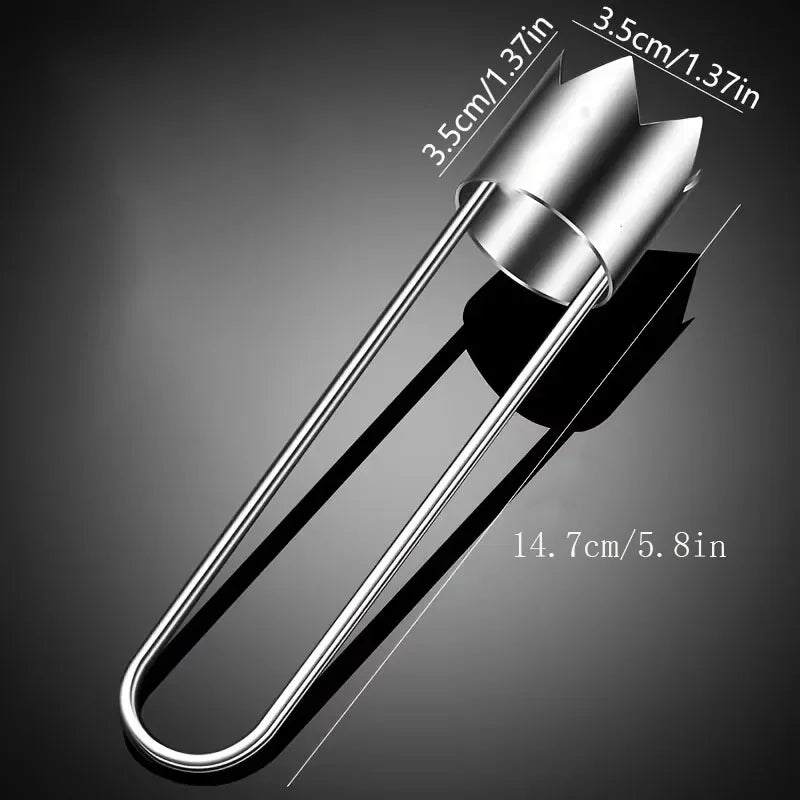 Stainless Steel Corers Portable Core Remover Fruit and Vegetable Core Extractor Kitchen Tools for Pitting Chili Peppers Melons