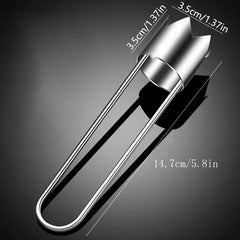 Stainless Steel Corers Portable Core Remover Fruit and Vegetable Core Extractor Kitchen Tools for Pitting Chili Peppers Melons